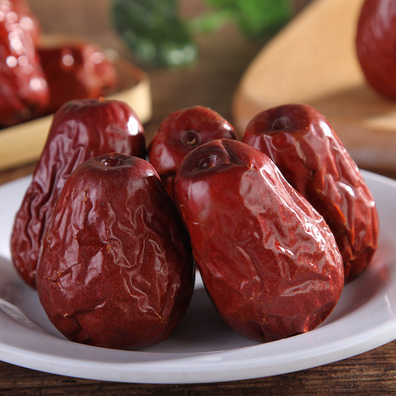 问君山西特产红枣六星大枣子交城骏枣壶瓶枣红枣500g包邮