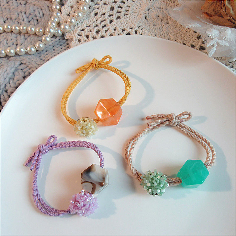 韩国东大门梦幻日系透明球圆形发圈女扎头发发饰头绳女生皮筋发绳