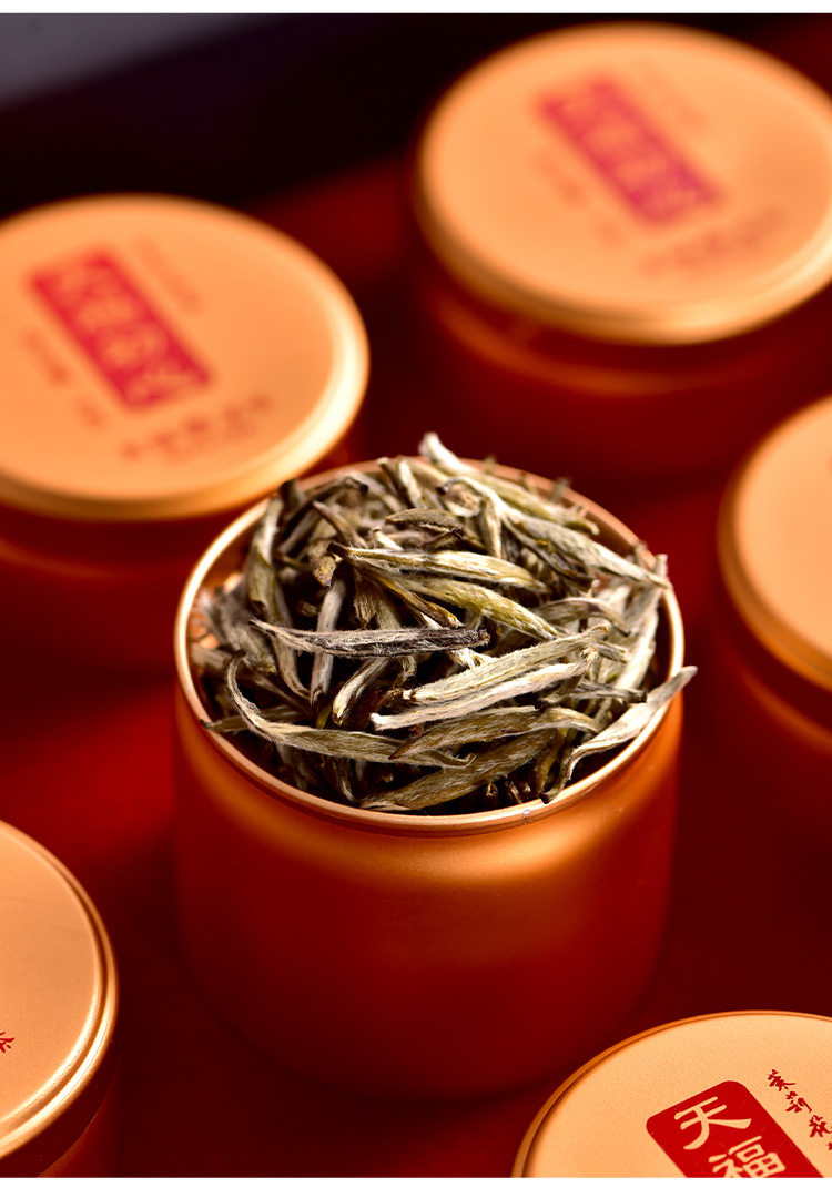 天福茗茶初心茉莉花茶茉莉绿茶横县花茶罐装礼盒96克