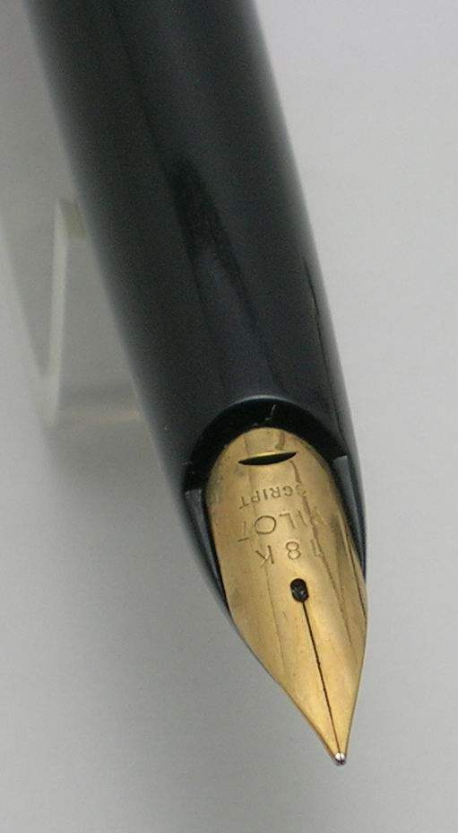 日本古董钢笔 百乐 pilot elite 18k金尖 黑色 #4466