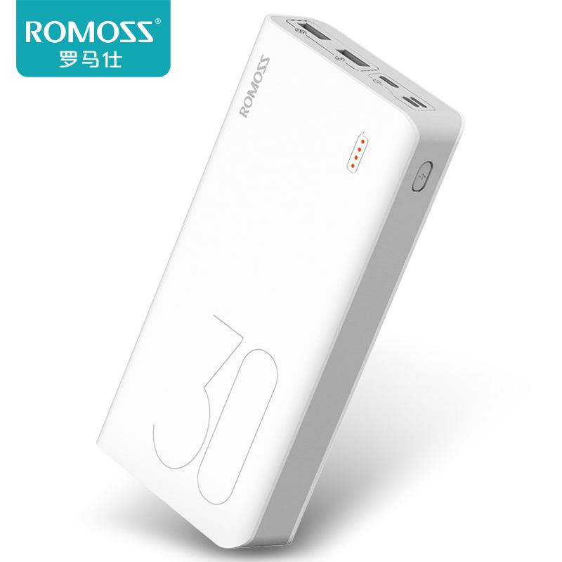 romos / romas 30000 ma super large capacity mobile power charger official original product of romas flagship store is suitable for xiaomi huawei apple game special portable