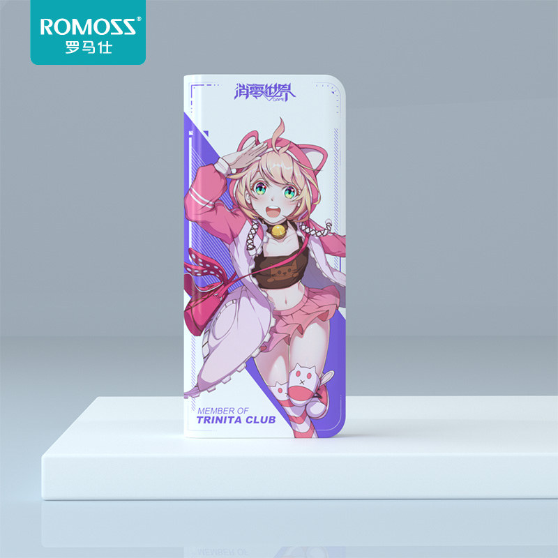 romos / romas sense4 10000 ma cute mini recharger official original authentic portable small youth creativity super cute mobile power supply