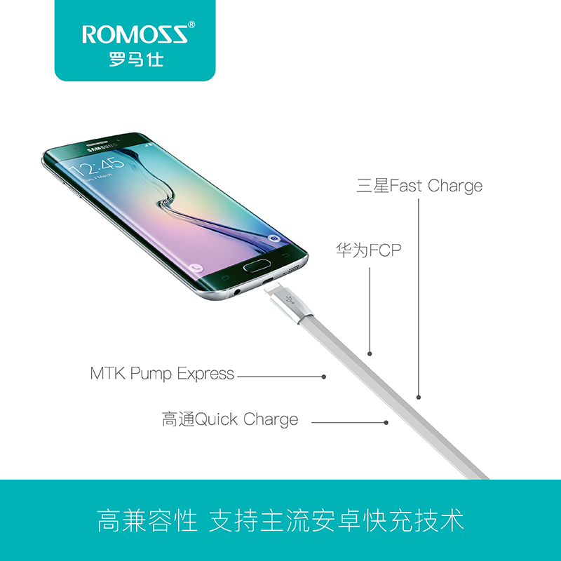 ROMOSS/罗马仕 二合一神兵数据线iPhone5/6/plus安卓手机通用充电产品展示图4