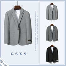 2021 autumn Korea East Gate handsome Pure Color mens single suit Ruffian handsome casual slim suit jacket men