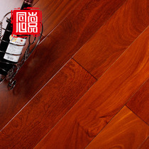 Solid wood floor imported A-grade logs fragrant two-winged beans (dragon and phoenix sandalwood)factory direct delivery moisture-proof film