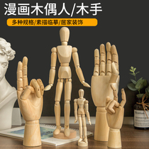 Comic 12 inch wooden man model wooden man 30cm sketch puppet man 10 inch small wooden man joint doll puppet