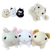 A set of 3 plush bunny gifts JK backpack pendant cat pika a lump cat steamed bun toy doll