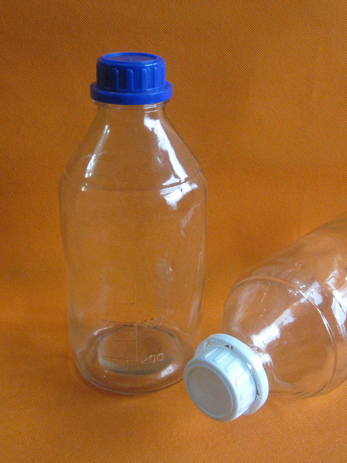 1000ml 透明玻璃样品瓶,污水取样瓶,防盗***瓶