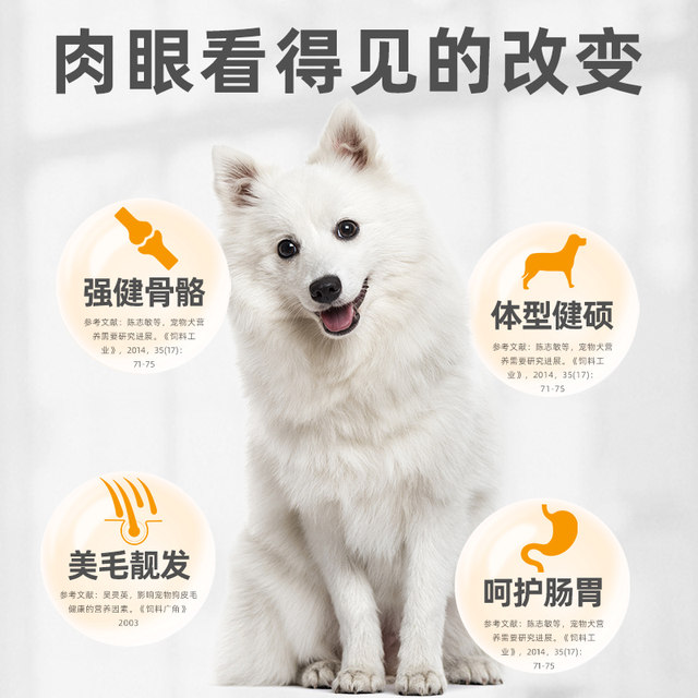 ອາຫານໝາ Samoyed 20 catties white-haired dog food ອາຫານພິເສດສໍາລັບຫມາໃຫຍ່, ຈຸດປະສົງທົ່ວໄປສໍາລັບຫມາຜູ້ໃຫຍ່ແລະ puppies 10kg