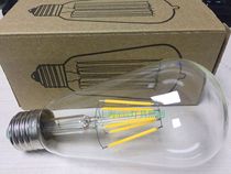 led filament ST64 bulb LED retro tungsten filament lamp antique bulb lamp 4We27 screw