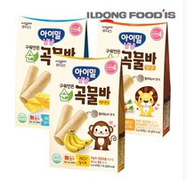 Korean baby food supplement Nittong grain cookies Whole grain grain bars Banana flavor Cheese flavor Carrot flavor