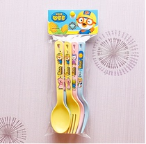 Clearance Korean baby corn material spoon fork 6-piece set