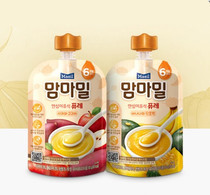 Korean Daily Baby Supplement Fruit puree Apple Purple Potato puree Pumpkin Banana Puree 100g6