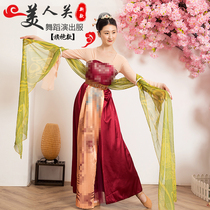 Wang Shimeis Beauty Guan Dance Costume Classical Dance out of the Womens Tang-made Skirt Huyu Jade Building to the Handmaids Handmaid