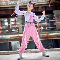 Girls jazz dance costume hiphop model catwalk costume autumn and winter children hip-hop hip-hop suit tide suit