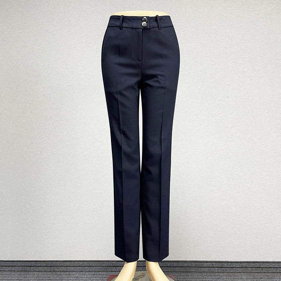 Navy blue trousers straight-leg pants for women 2024 mid-waist slim professional clothing hotel uniform formal pants pencil pants trousers
Navy blue trousers straight-leg pants for women 2024 mid-waist slim professional clothing hotel uniform formal pants pencil pants trousers