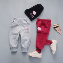 Baby baby boys and girls cotton spring and autumn pants 2020 new 0-1-2-3-4-year-old children sports pants