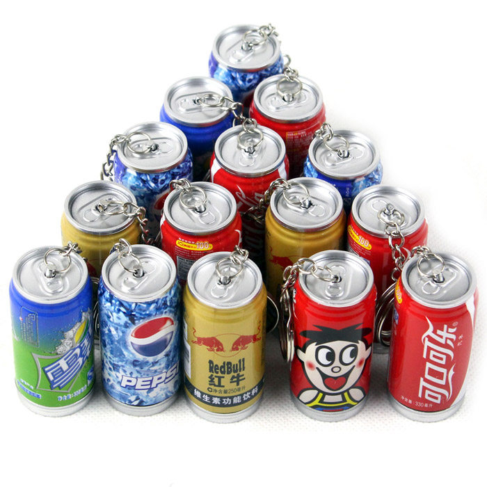 韩国创意儿童文具可乐笔伸缩笔圆珠笔 易拉罐笔生日礼物 钥匙扣