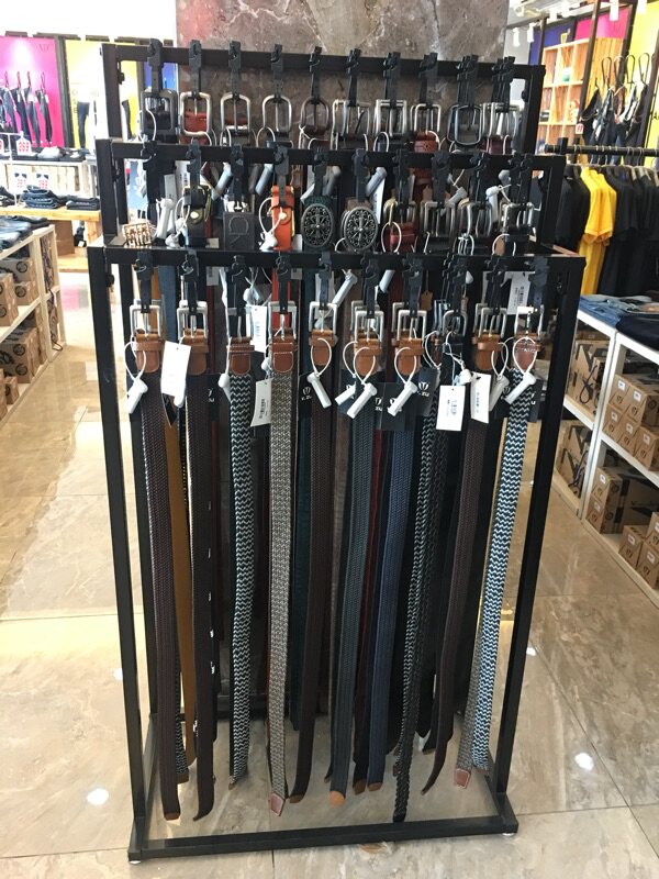 皮带架腰带展示架多功能货架服装店展示架子落地式多层领带陈列架
