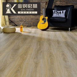 Gold steel platinum German laminate wood flooring light gray distressed art floor imported flooring