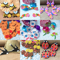 Kindergarten classroom environment layout foam 3d three-dimensional wall sticker self-adhesive cartoon insect animal decoration sticker sticker