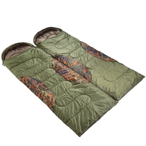 Harlem outdoor sleeping bag Adult camping lunch break sleeping bag can spell double sleeping bag Envelope sleeping bag camouflage