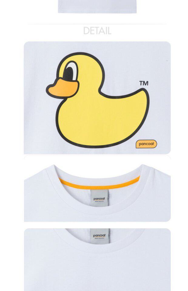 韩国正品 pancoat大黄鸭男女通款小鸭鸭短袖t恤 pposurs02p