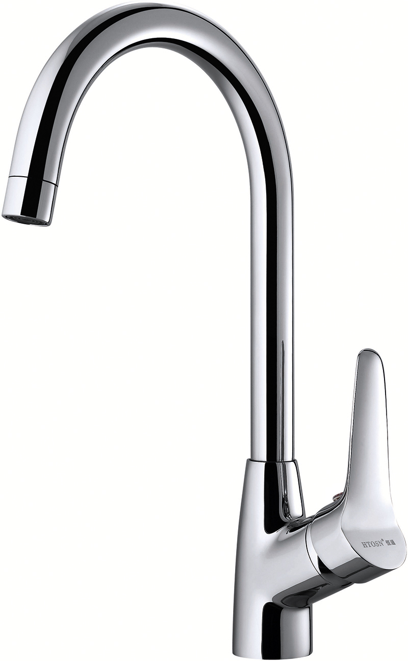 htosn恒通铜材质洗菜盆龙头包邮冷热水槽菜盆厨房龙头ht-l31008cp