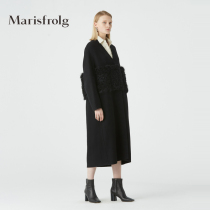 Marisfrolg Marvelfel wool winter new black fur coats what about the daughter of the big coat?