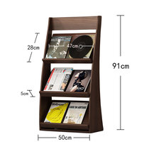 Magazine Storage Rack Floor Information Rack Standing Flyer Presentation Rack Folding Periodical Rack Books Newspaper Shelf