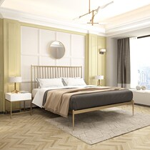 Nordic golden double iron bed 1 8 m 1 5 m 1 2 m iron bed Princess bed Single iron frame bed adult bed