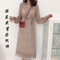 Snowspun true silk loose Korean version with dress paper-like spring and summer clothes v collar womens clothing Clothes Boilerplate Tailoring