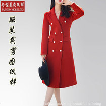 Body-in-body long-style two-sided cashmere big coat paper-like clothing Hooter Jacket Spring Autumn Winter Boilerplate Tailoring