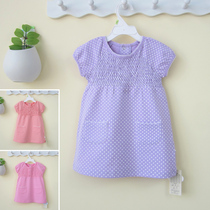 Baby dress summer 0-1 years old baby girl summer dress polka dot skirt childrens clothing girls princess dress cotton clothes 2