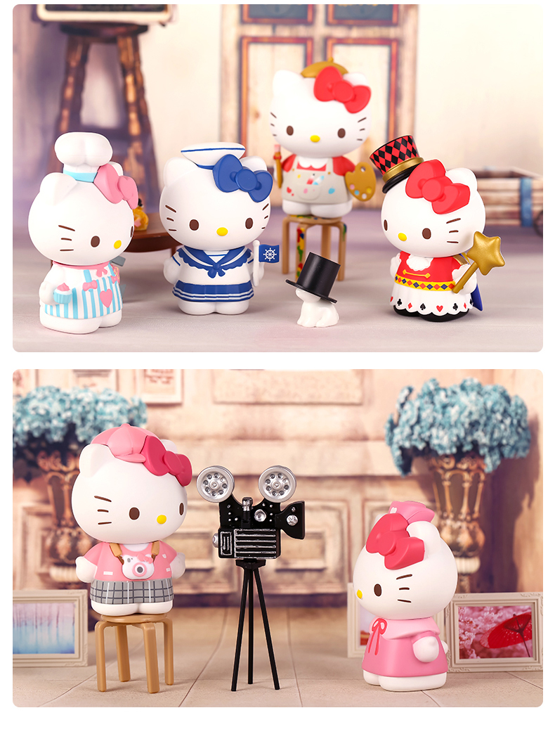 正版现货popmart泡泡玛特hellokitty凯蒂猫职业盲盒可爱手办