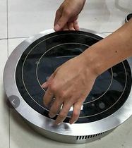 Haizhida Commercial Induction Cooker 5000w Plane Embedded Hot Pot Round Microcrystal Plate High Power Induction Cooker 5kw