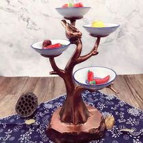 Hotel clubhouse personality characteristic tableware molecular cuisine creative cold dish plate Bird Tree big Dong artistic conception dish tableware