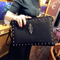 ITSK women bag 2021 New Fashion Net red leather clutch bag large capacity letter bag shoulder shoulder crossbody clutch bag