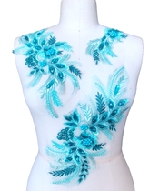 Colored hot diamond applique lace lace clothing patch dress costume costume childrens clothing decorative accessories accessories