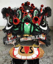 Authentic Buddhist mountain traditional round blush toothbrush shall be closed with golden money lion Lions Set of High-end Lion) Money Lion Head