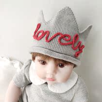 Knitted Baby Crown Hair with cute male and female birthday Birthday headwear for infant and nursely-care door hair accessories Europe and America