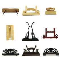 Fan Rack Black Sandalwood Regiment Fan Hand Mulwood Fan Folding Fan China Wind Ancient Wind Detachable Base Fan Support Accessories