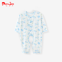 Piao Qiao baby clothes male and female baby ha clothes climbing clothes 3-6 months newborn jumpsuit opening spring and autumn clothes