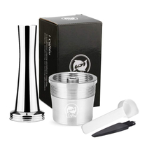 Compatible with illy coffee Reusable stainless steel coffee capsule shell grease multi i cafilas