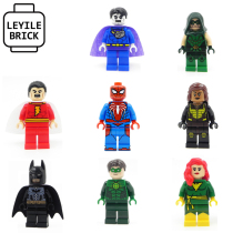 Le Yile third party minifigure Spider-man Batman Green Lantern Female Fox Non-SDCC PAD printing
