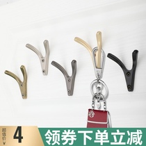 Nordic black decorative coat hook Golden wall single hook Nordic entrance living room wardrobe clothing coat hook
