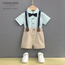 Boys dress suit summer children baby host flower child for a year old Wedding Wedding little suit English wind