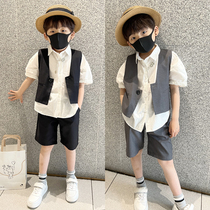 Han Edition Current Boy Little Package Baby Summer Dress Childrens Flower Childrens Dress Show Clothes