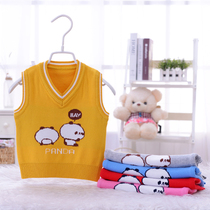 2021 spring and autumn baby pullover vest cotton sweater vest for men and women horse clip baby waistcoat baby waistcoat tide