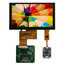 Hot sale 5 inch RGB LCD screen 800x480 resolution IPS full viewing angle optional board card capacitive touch screen